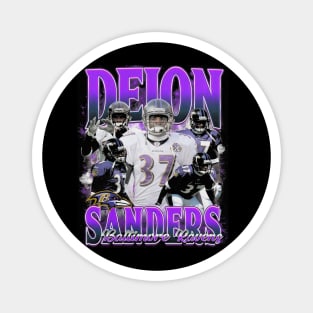 Deion Sanders Battimore Retro Bootleg Magnet